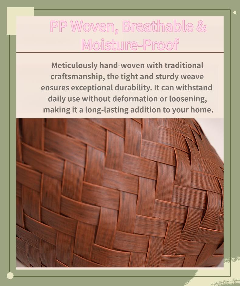 Vintage wall-mounted imitation rattan woven storage basket for entryway, keys, miscellaneous items, large-capacity household snack storage basket