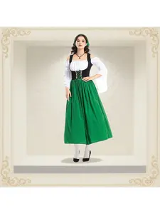 Bohemian Style Women's Party Atmosphere Performance Set Four Colors Available Festival Celebration Stage Wear New Year's Role-playing Maid Outfit