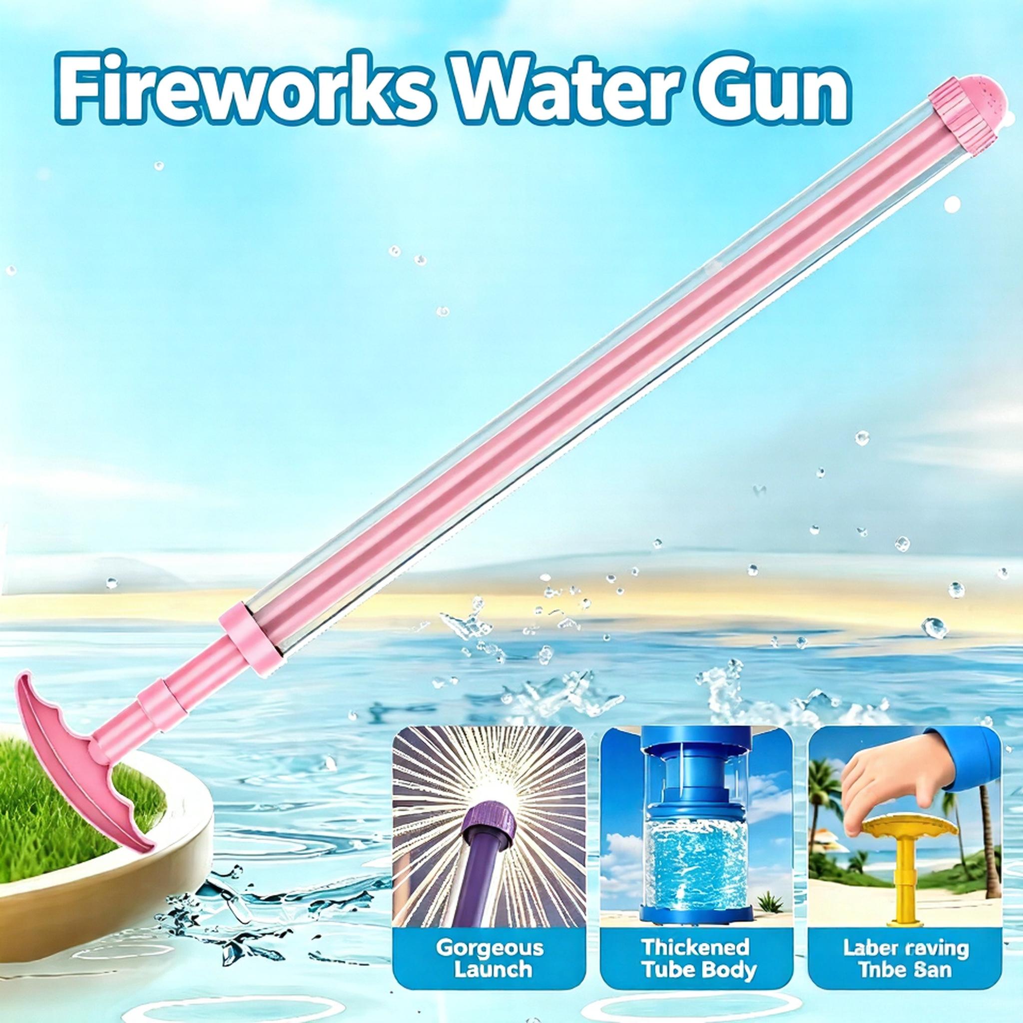 Pink Water Gun, Telescopic Water Gun, Summer Outdoor Pool and Beach Water Fight Party Toy Pink Water Gun, Telescopic Water Gun, Summer Outdoor Pool and Beach Water Fight Party Toy