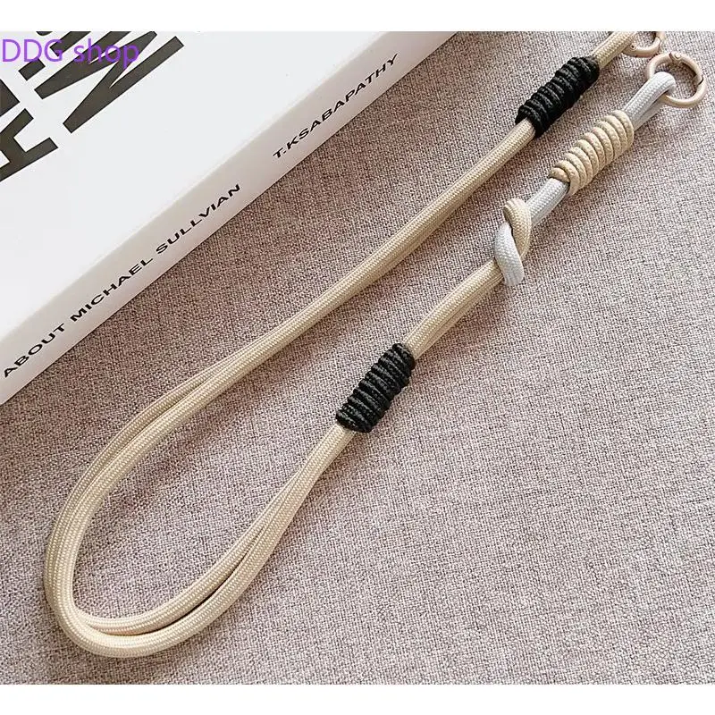 Personalized Trend Double Color Mobile Phone Universal Lanyard Diagonal Span Long Rope Shoulder Strap Rope Fashion Safety Rope