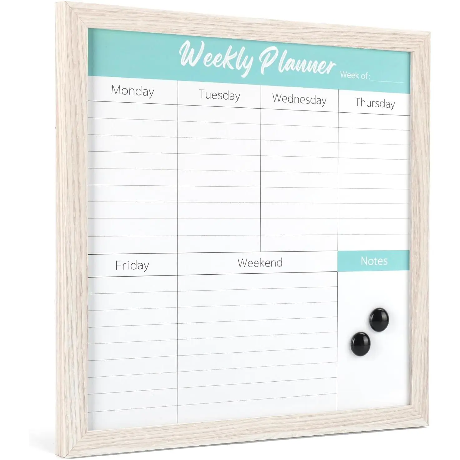 Weekly Work Planner Calendar Dry Erase Whiteboard for Wall, 13x13 inch  Dry Erase Board,  White Board, Portable Marker Board for , Kitchen, Memo, Office, , School