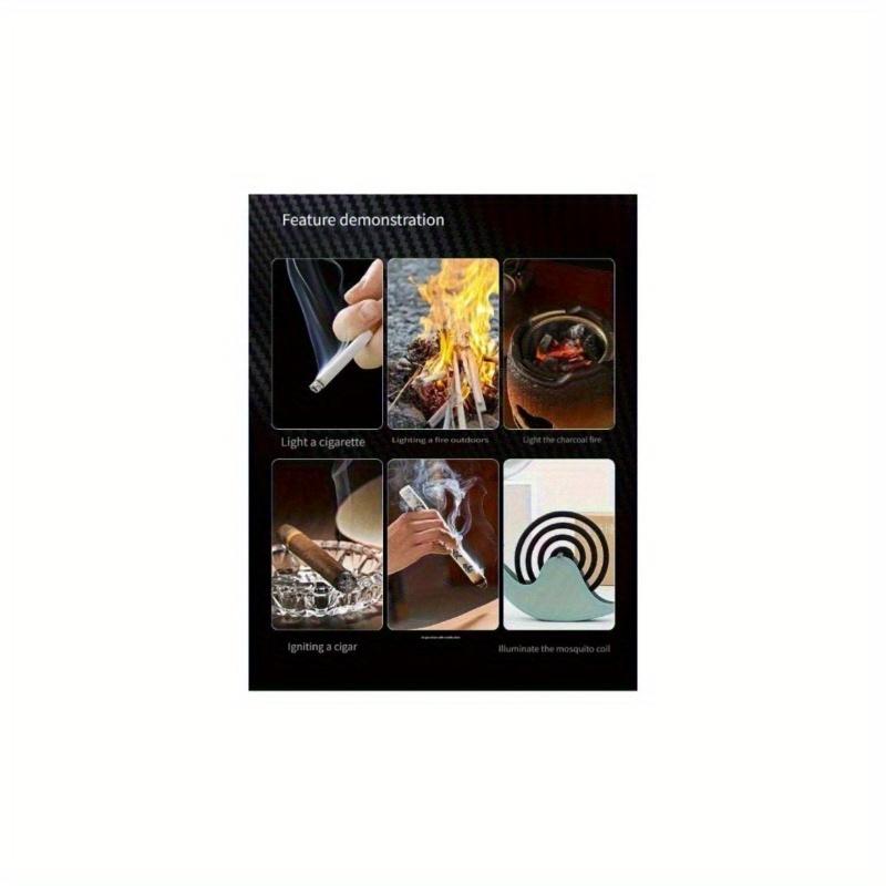 New Outdoor Metal Inflatable Windproof Lighter with Direct Injection, Multifunctional Folding Knife, Creative And Personalized for Men (Fuel Not Included)