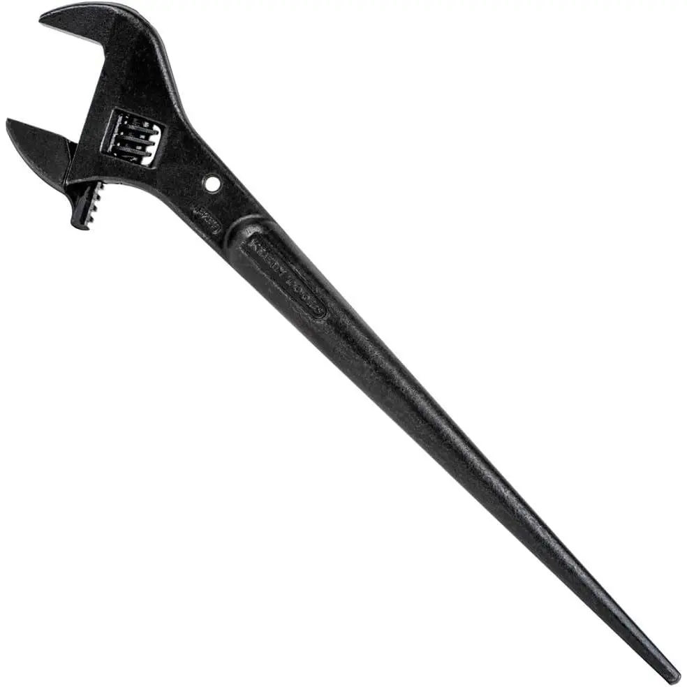 3239 Adjustable Spud Wrench, Made in USA, 16-Inch Length, 1-5/8 Wrench Opening, Fits Heavy Nuts and Bolts up to 1-Inch, Tethering