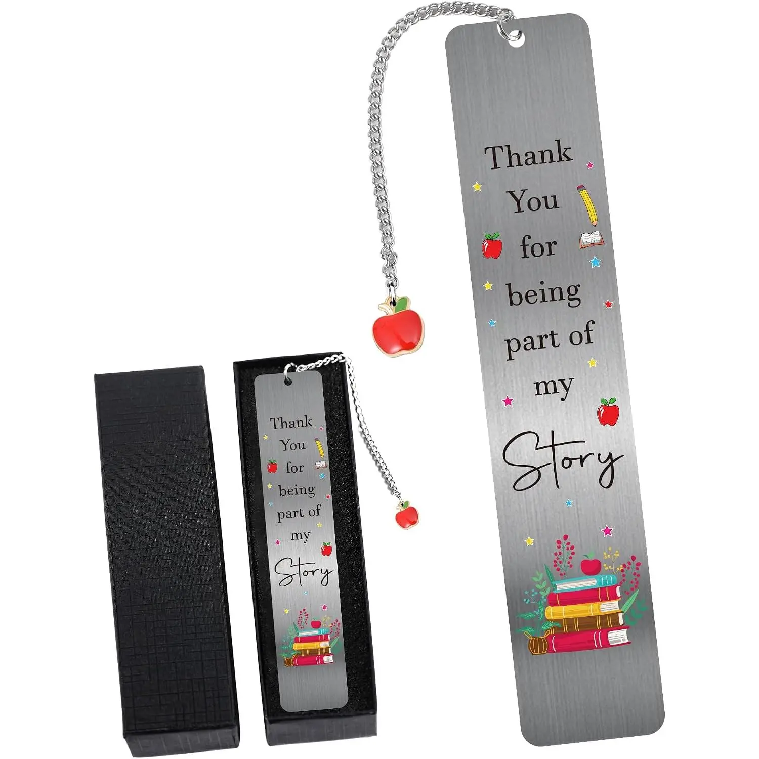 Thank You Gifts Metal Bookmark, Thank You for Being Part of My Story, End of Year Gifts for Wome  Teachers Coworkers, Appreciation Book Mark  Set for Birthday Christmas Blanket Stuffer