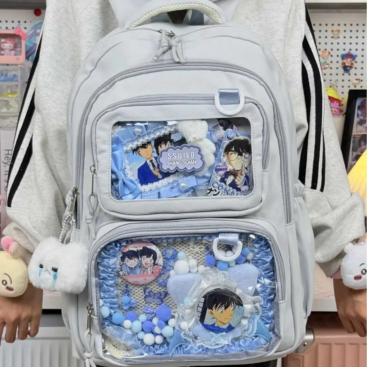 New Japanese Schoolbag Women's Large Capacity Backpack Sweet and Cute Kawaii Girls' Ulzzang Ita Bag Comic Exhibition Dolls Bag