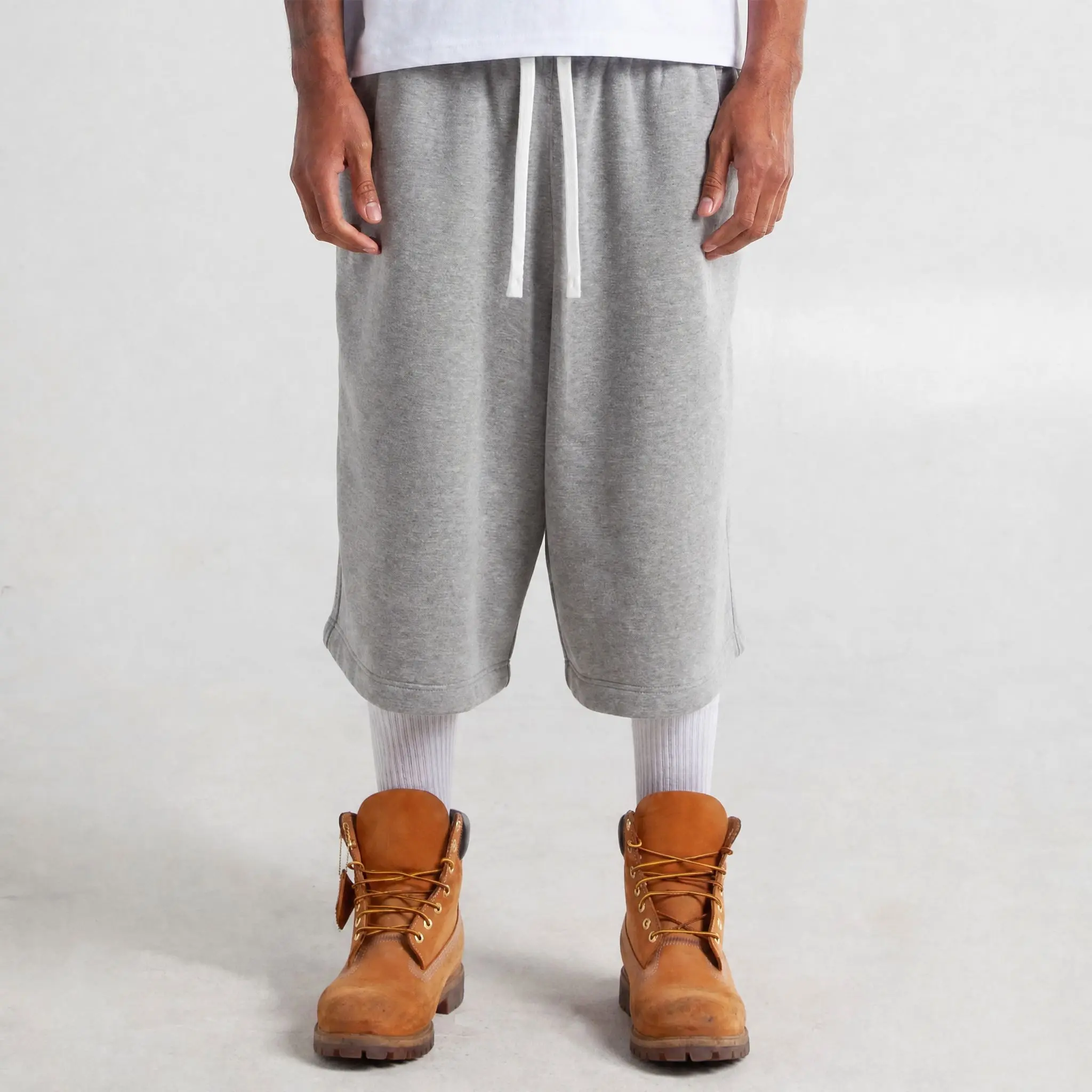 Men's Grey Casual Loose Mid-Length Shorts ,Suitable For Everyday Wear Men's Jogger Shorts Men's Oversized Shorts Men Streetwear Shorts Men Baggy Shorts Wide Leg