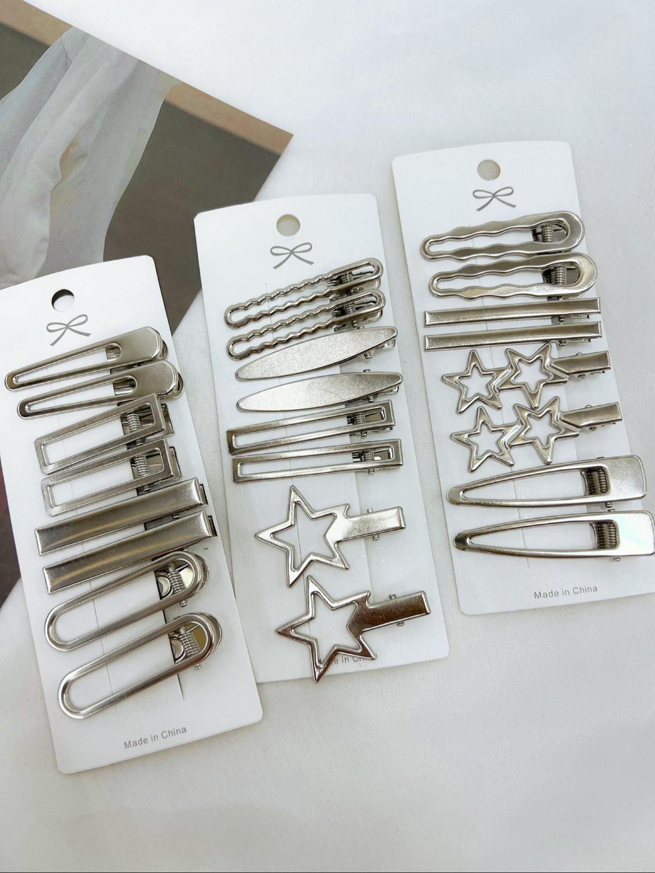 Cute Star Design Hair Clips Barrettes Hairpins As Gift, Y2k Hair Accessories for Women & Girls, Star Shaped Hair Clips, Casual Versatile Minimalist Hair Clips for Daily Wear, Perfect Gift Idea, Super Cute Clips