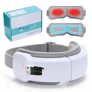 Air pressure eye massager with heating function, comfortable smart eye mask, with Bluetooth music and voice prompts, wireless eye protection rechargeable eye care device, suitable as a birthday gift for men and women, Mother's Day gift