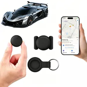Weatherproof GPS Tracker for Car,Mini Trackers Device with Weatherproof Magnetic Case-No Monthly Fee-Best Hidden GPS Trackers, Anti-lost Device, Only for iOS`