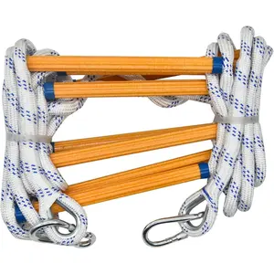 13ft Safety Emergency Fire Escape Rope Ladder for 2 Story Homes