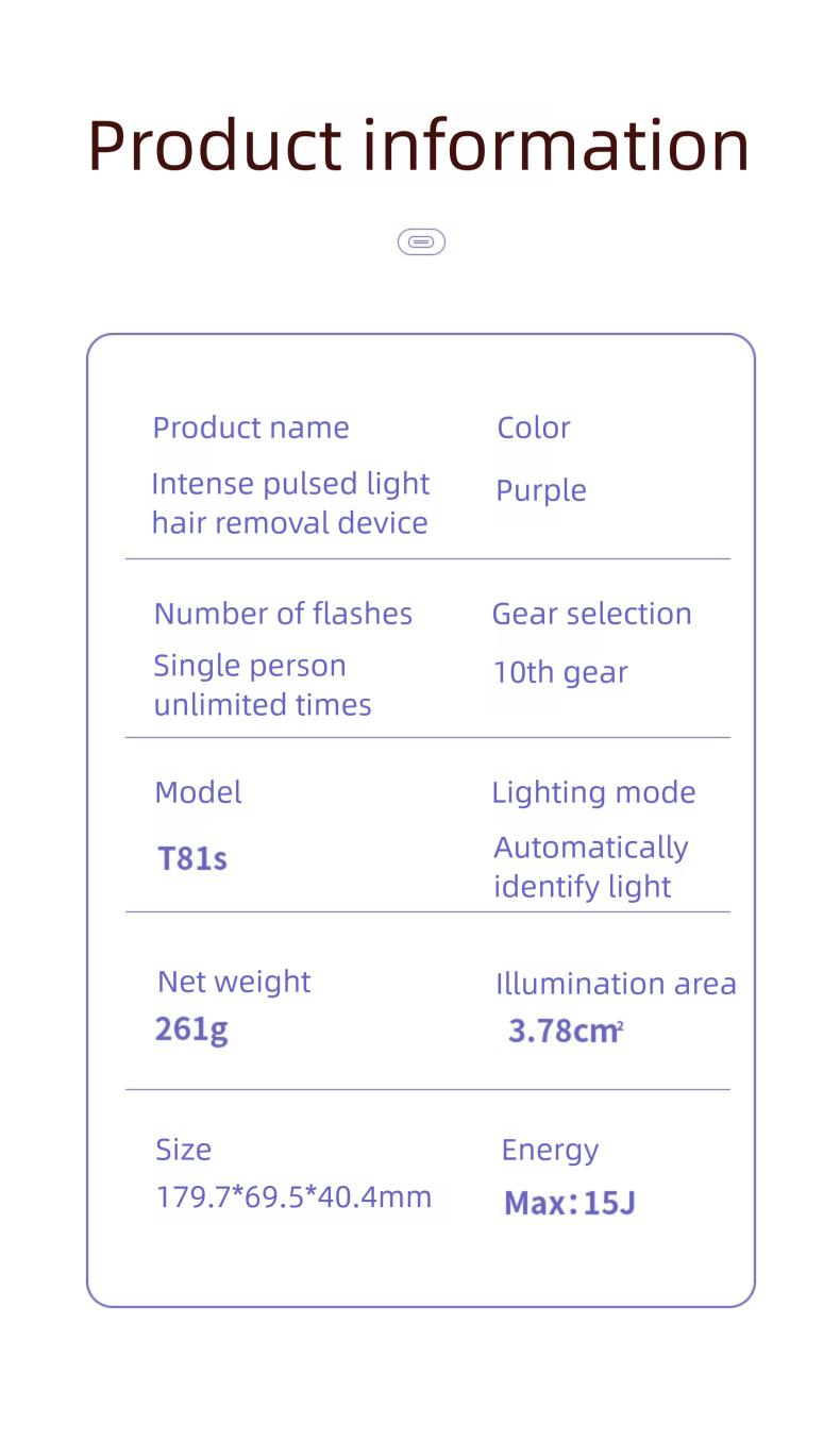 IPL Laser Hair Removal Device with Sapphire Ice-Cooling Technology for Women & Men, Painless & Long-Lasting Hair Remover for Full Body Use at Home, Safe on Face, Bikini Line, Armpits