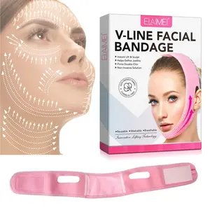 ELAIMEI Face Lifting Band, V-Shape Face Mask—use anytime to define your jawline and improve the contour of your neck, helping you maintain a V-shaped, slimmer face at all times. Reusable.