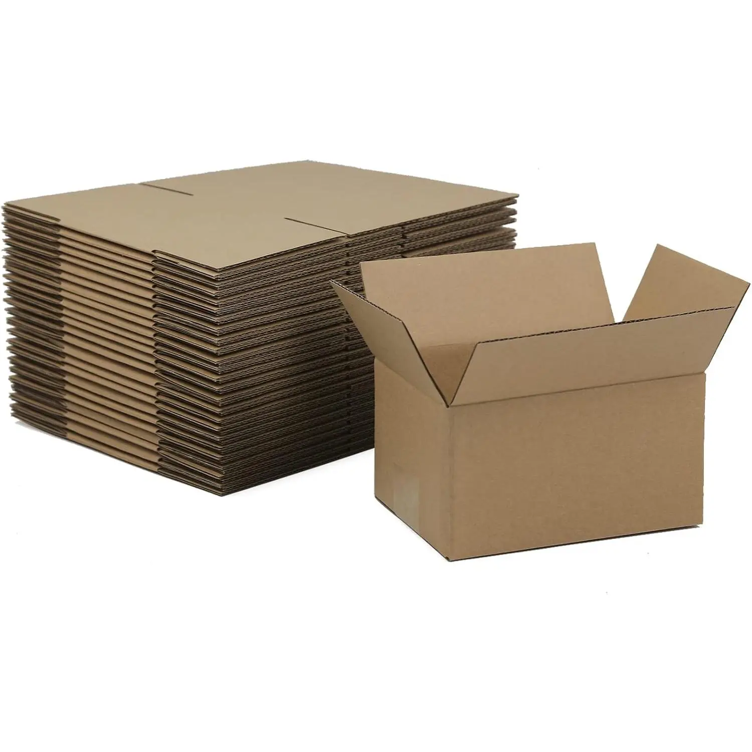 7x5x4 Inches Shipping Boxes, Brown Corrugated Cardboard Boxes for Small Bussiness, 25 Pack