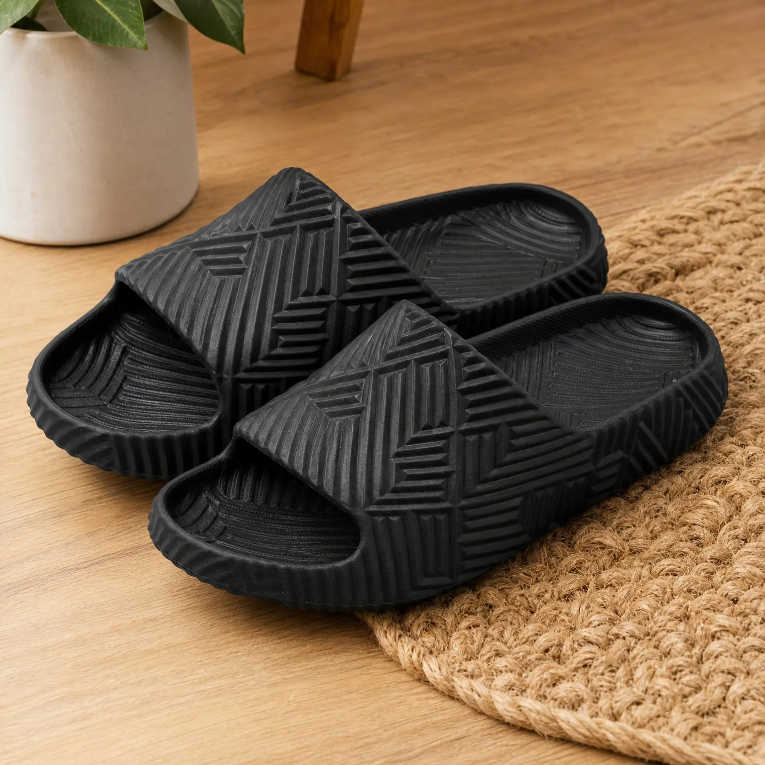 Unisex Non-Slip Lightweight Slides Shower Shoes House Slippers Beach Sandals