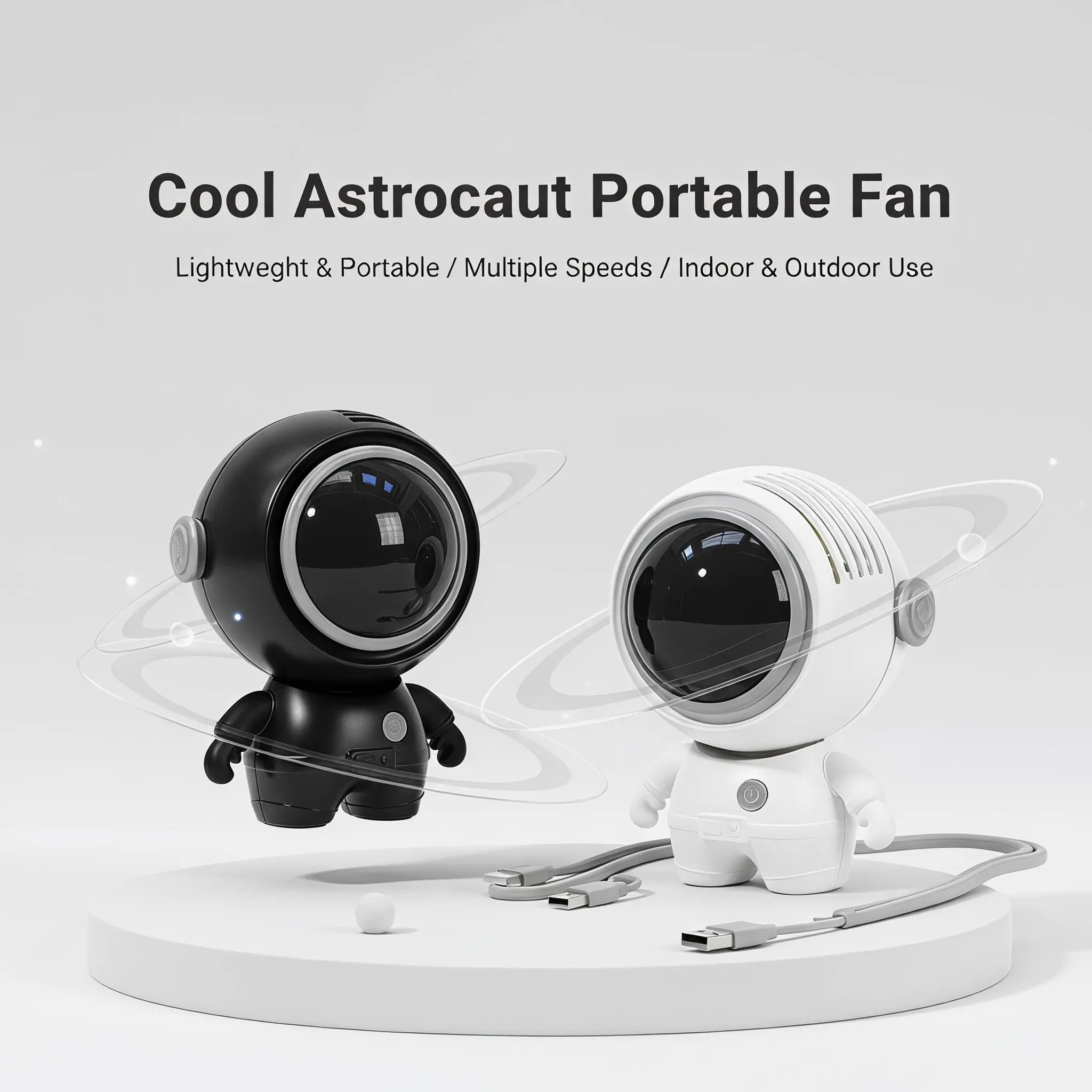 Neck Fan with Adjustable Speed for Summer Cooling Lightweight Portable for Indoor Outdoor Use