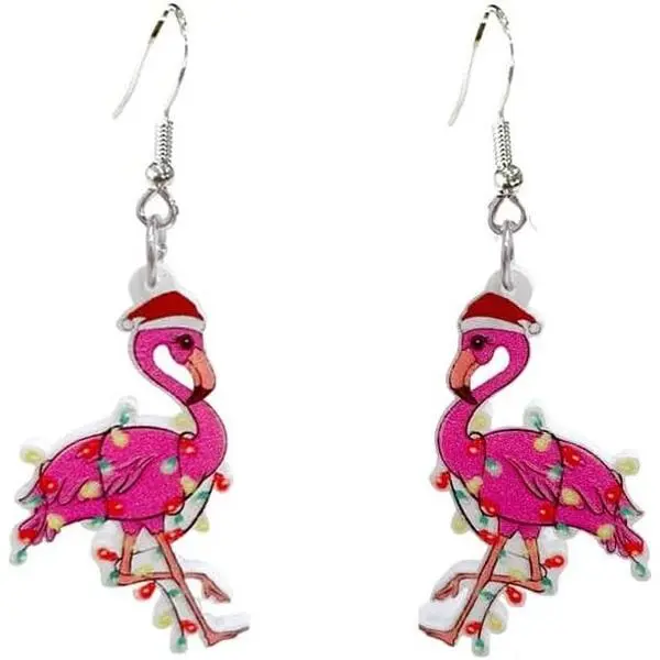 Cute  Santa's Hat Christmas Dangle Drop Earrings for Women Dainty Lightweight   Hook Decoration Statement Dangling   Party Holiday