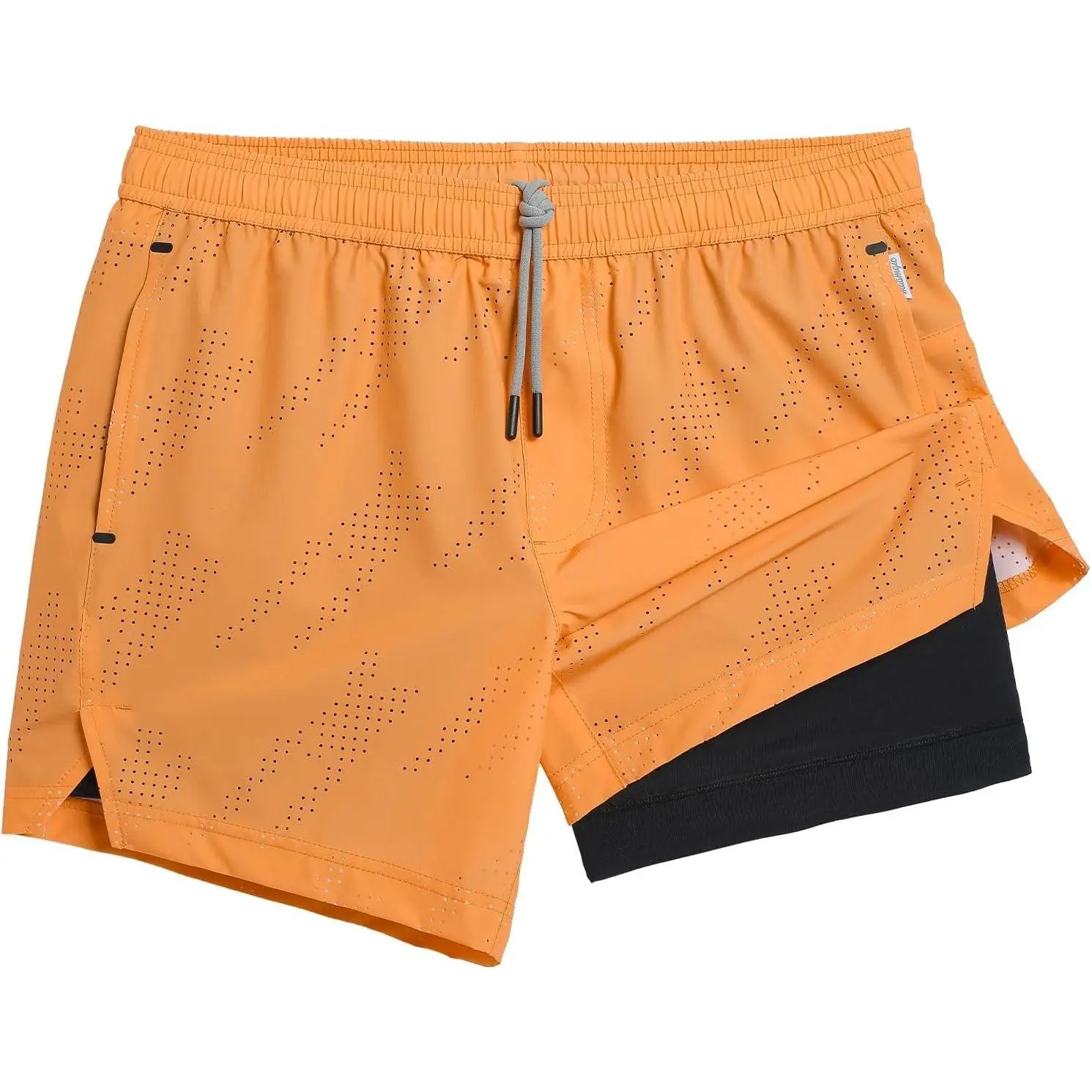 Men's 2 in 1 Running Shorts with Compression Liner 5" Quick Dry Anti-Chafe Gym Workout Shorts(Gift)