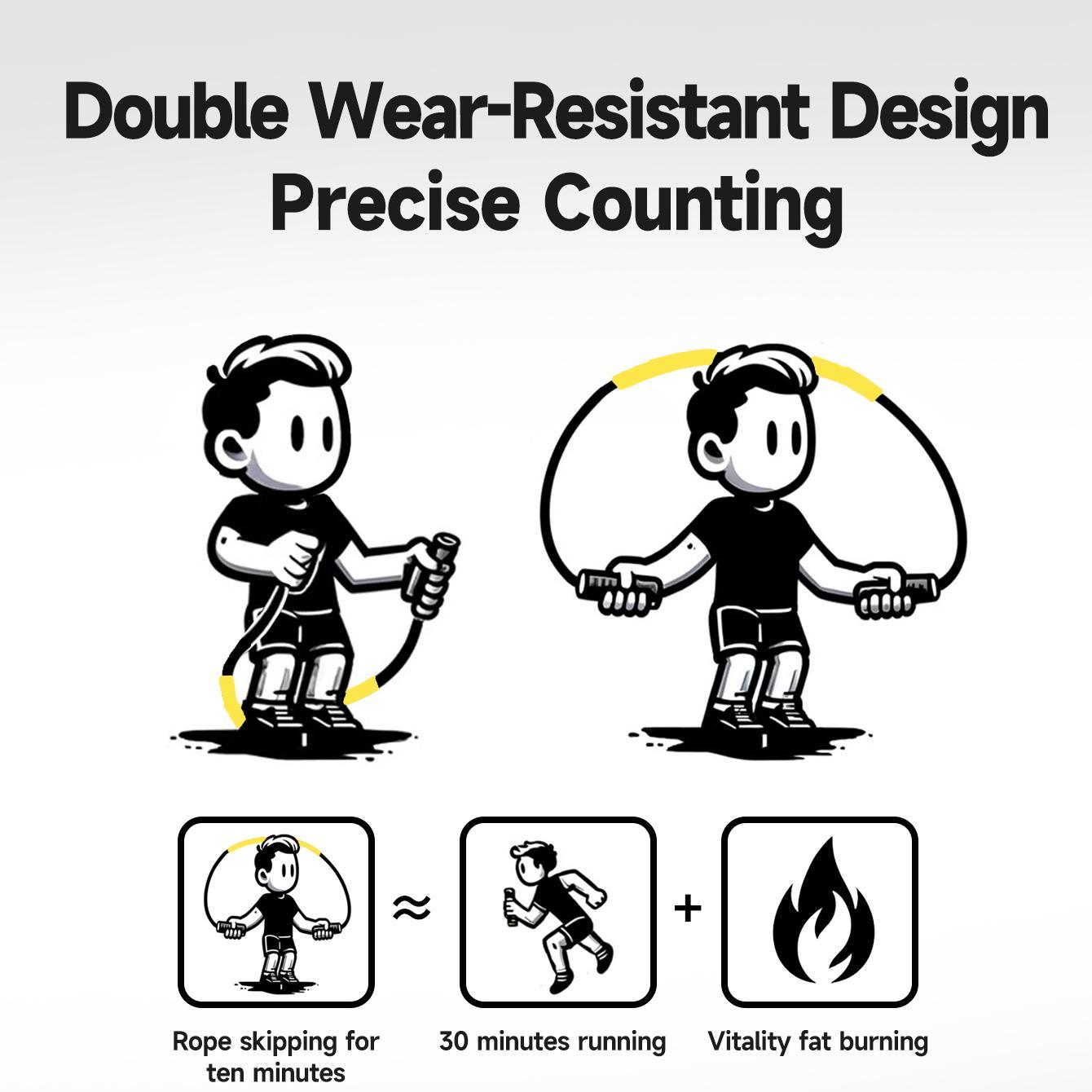 Adjustable Skipping Rope with Counting Device, Soft Durable Handles Skipping Rope, Fitness Equipment for Home Gym, Home Workout Equipment, Training Equipment, Exercise Equipment