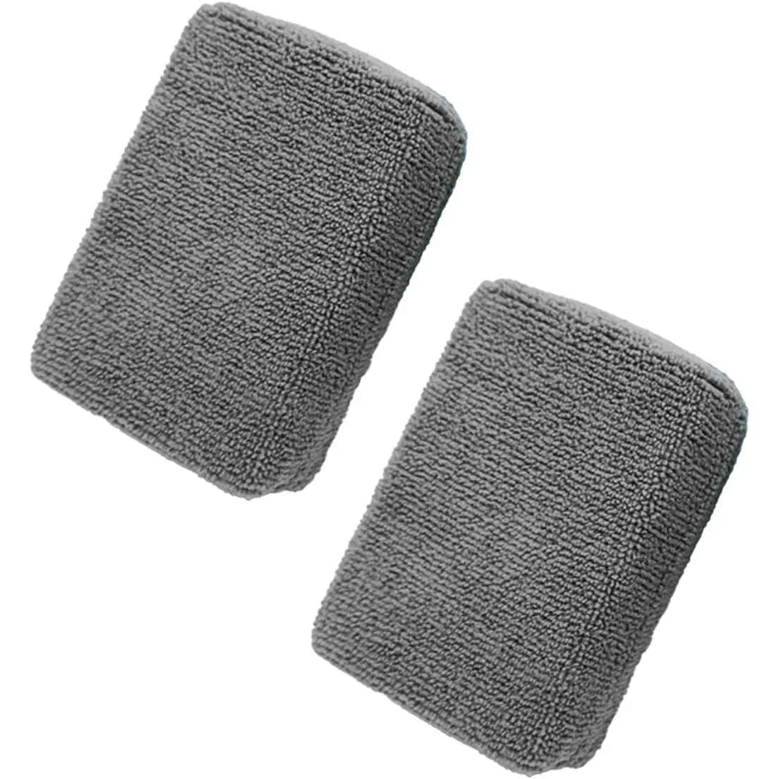 Microfiber Applicator Pad, Multi-Purpose Ceramic  Coating Sponge Pads,  Detailing Sponge for  , Metal, Plastic Trim, Applying Wax, Sealants, Other Conditioners (2PCS)