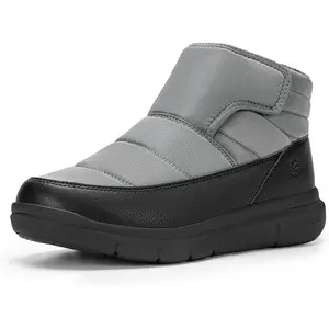 FitVille V14 Men's Wide Width Winter Boots Water Resistant Lightweight Snow Boots