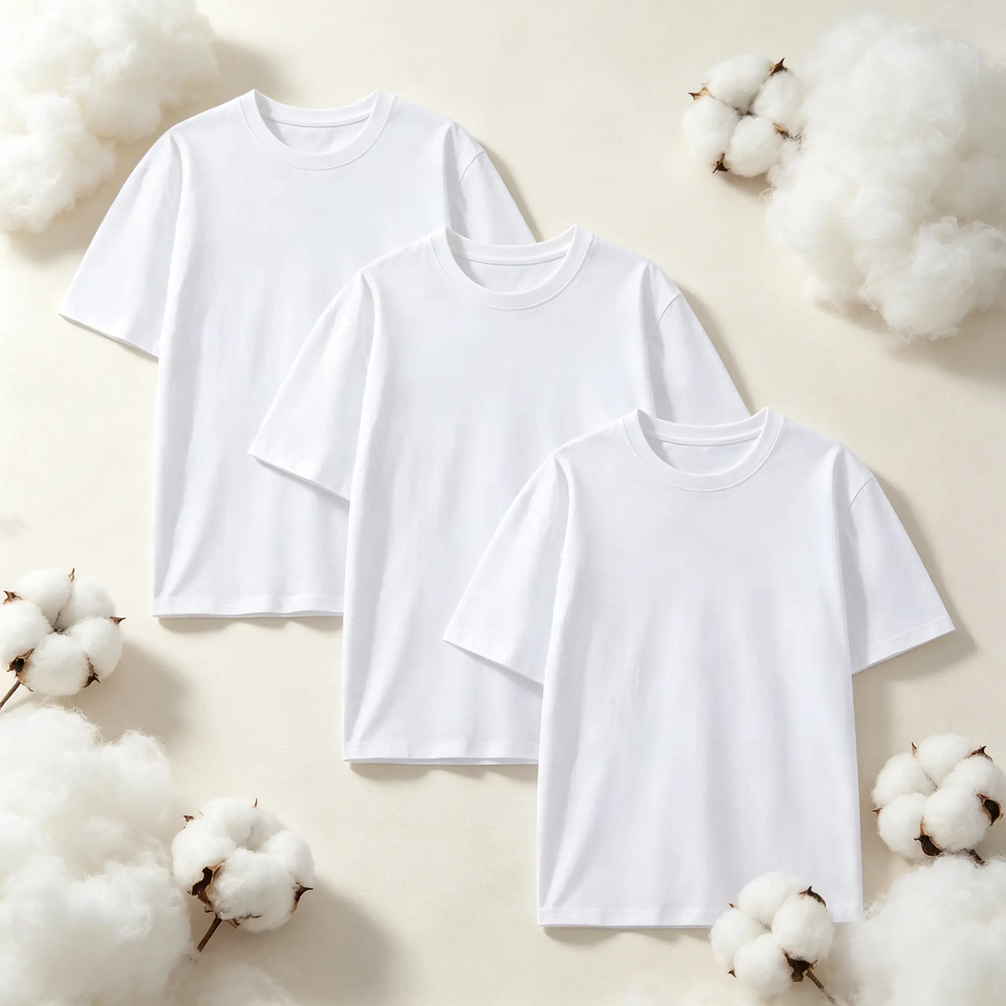 Unisex Tee 3-Pack100% Cotton Classic T-Shirts, Smooth Round Neck Short-Sleeve Heavyweight Plain Menswear Tops for Streetwear, Casual Mens Clothing,summerwins,father'sdaygifts,back to school,back to school shopping