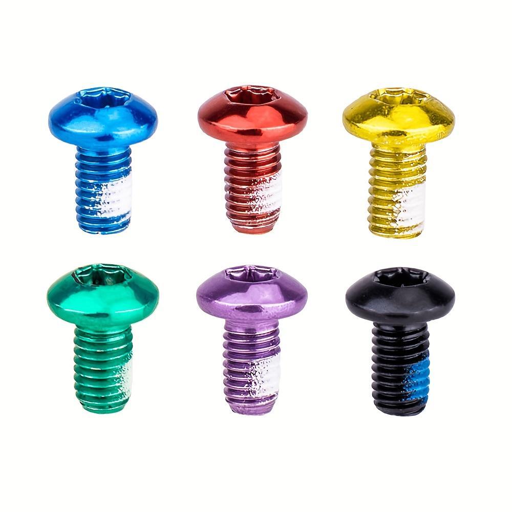 12counts Stainless Steel Bicycle Disc Brake Rotor Bolt, T25 Torx M5*10 Fixing Screw for MTB Cycling, Durable and Reliable Accessory