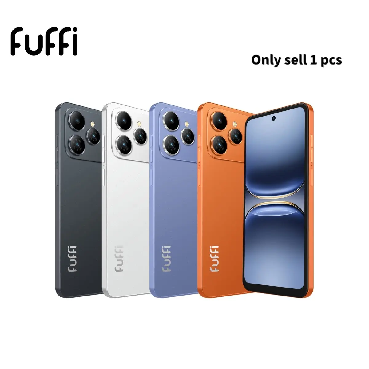 FUFFi M17 Pro Smartphone, 6.56-Inch Screen, 4GB RAM, 64GB ROM, 13MP+5MP Camera, 3800mAh Battery, Quad-Core Processor, Android 12, 4G, GPS, Dual SIM Standby