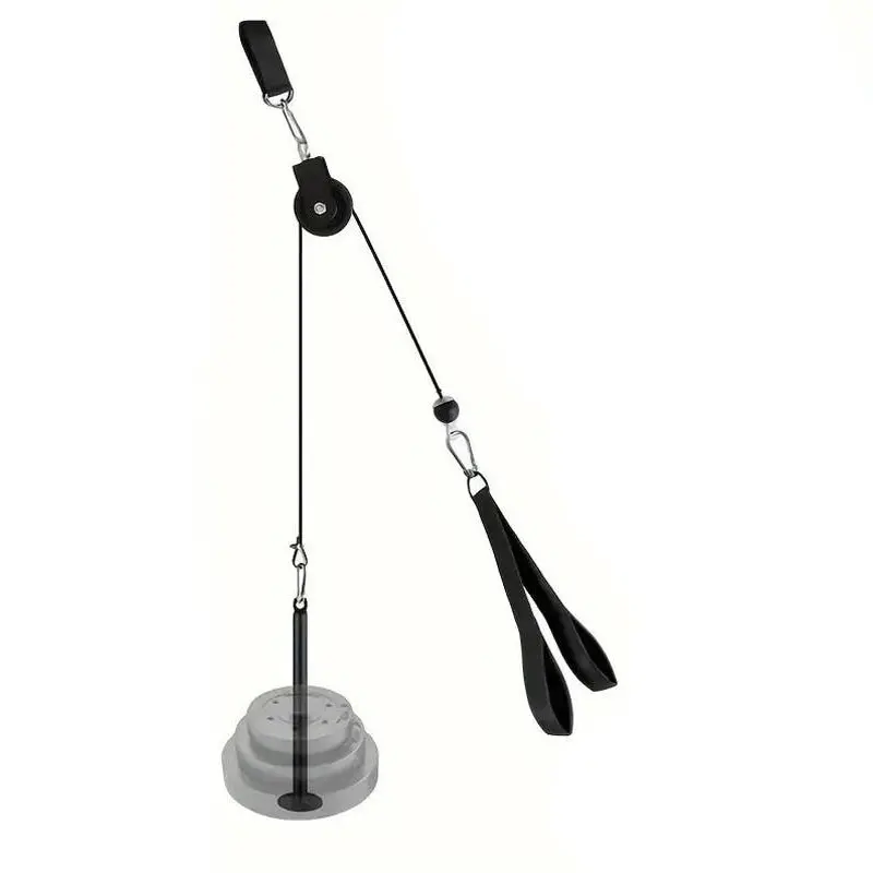 Cable Pulley System, 1 Set Home Gym Pull Down Weight Pulley System, Fitness Weight Lifting Rope, Workout Adjustable Machine Attachments for Home Gym, Lat Pulldown System