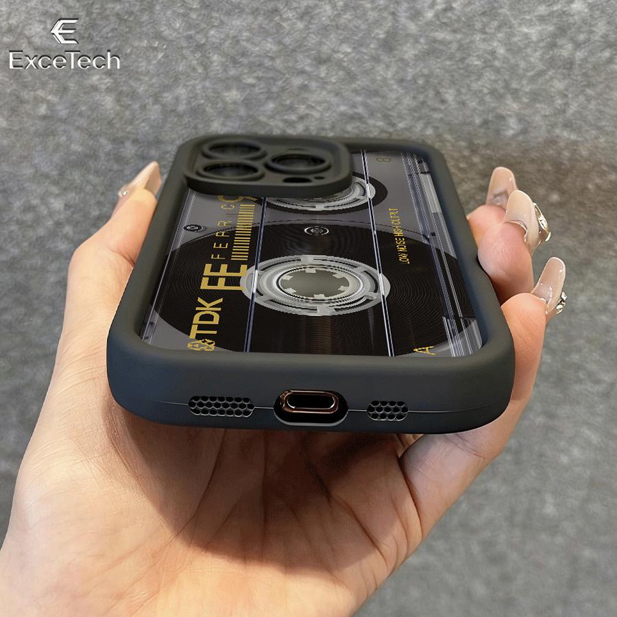 Vintage Cassette Tape Phone Case for iPhone17Pro Max/11/12/13/14/15/16/17/XS  features a precision-cut design for a snug fit, providing comprehensive protection.Cassette Echoes Memory