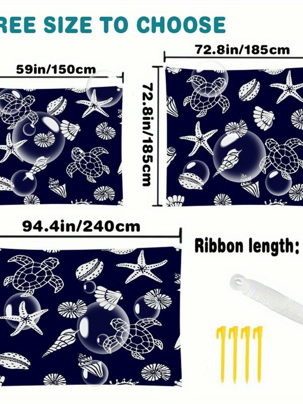 1 PCS Large Outdoor Sunshade Simple and fashionable design elements (8), 4 Fixation Ropes Included Washable for Outside Yard Camp Beach Faderesistant Material, Homeowners, Garden Lovers Beach Sun Shades, Beach Shade