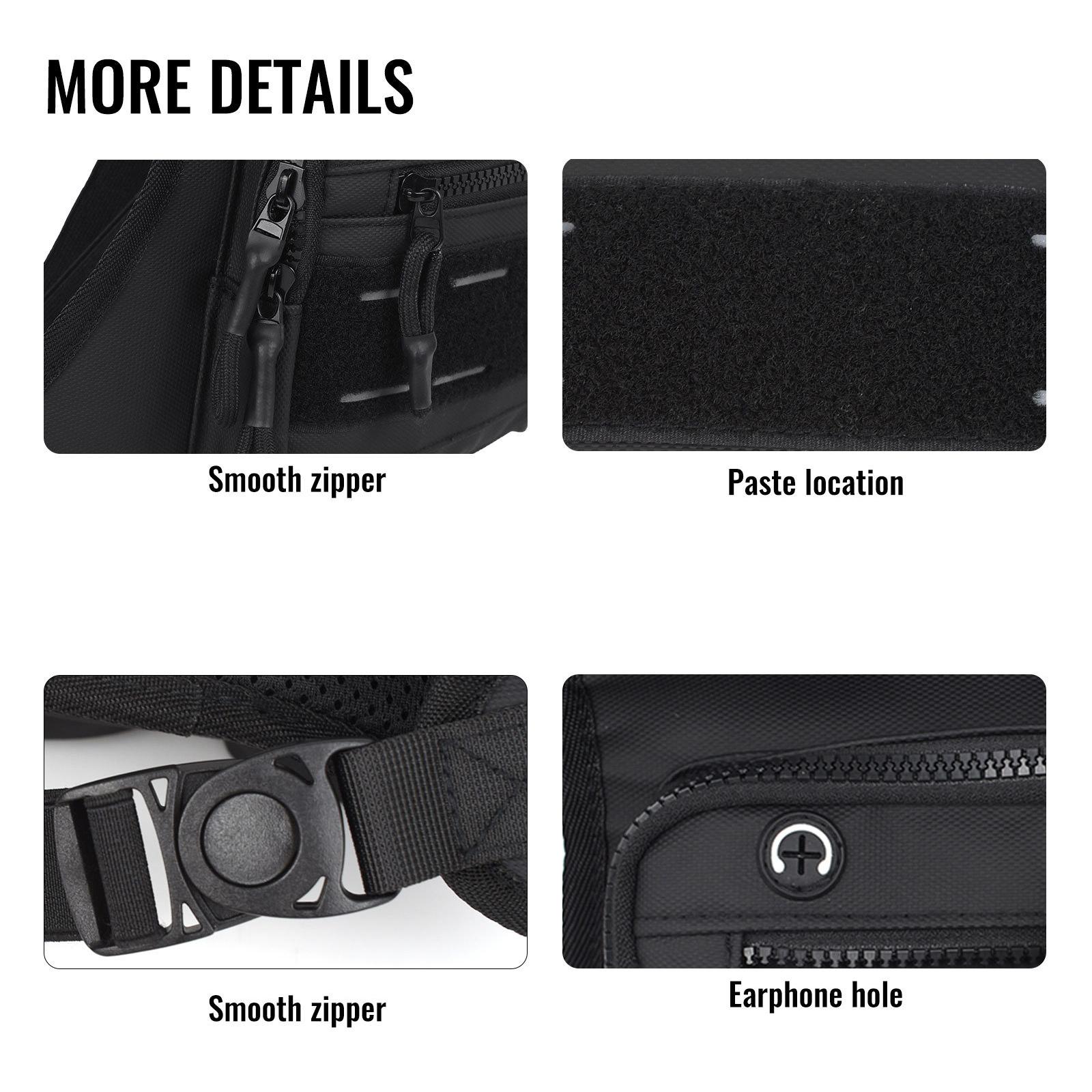 Outdoor Sports Chest Bag Adjustable EDC Travel Chest Pack Anti-Theft Multi-Functional for Workouts Cycling Hiking Motorcycle Accessories NEW Outdoor Sports Chest Bag Adjustable EDC Travel Chest Pack Anti-Theft Multi-Functional for Workouts Cycling Hiking Motorcycle Accessories NEW