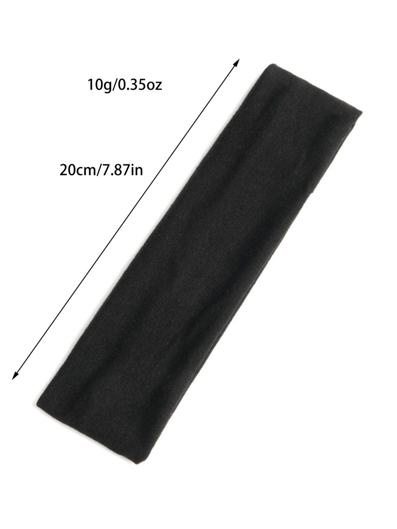 Solid Color Hair Band, High Stretch Hair Band for Women & Girls, Elastic Headband, Fashion Hair Accessories for Gym Workout Running, Minimalist Headwear Suitable for Thick Hair