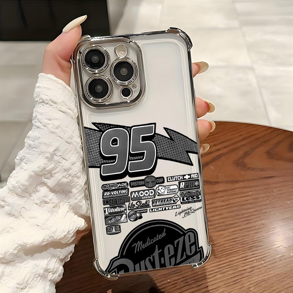 2026 New McQueens Plating Phone Case For iPhone 17 16e 16 15 14 13 12 11 Pro Max X XR XSMax 7 8 Mini Air Plus Anti-Fall Airabag