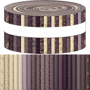 40 Pieces 6.5 x 50cm Premium Purple Tone Pre Cut Fabric Bundle Precut Quilting Fabric For Hand Sewing Quilting Doll Making Bag Decoration Home Decor Hand Wash Only Sewing Supplies For DIY Sewing Projects Beginners And Professionals