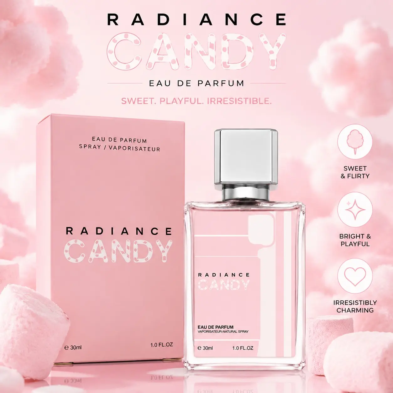 Women's Light Perfume, Fragranced Milk Candy Food Scent, Long-Lasting Sweet Fragrance, Elegant Gift, Premium Packaging, Ideal for Daily Use, Everyday Fragrance, Travel, Parties