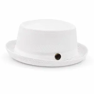 Unisex Stylish Breathable Mesh Summer Sun Hat, British-Style Jazz Fedora Hat, Lightweight Sun Protection Outdoor Beach Headwear for Women