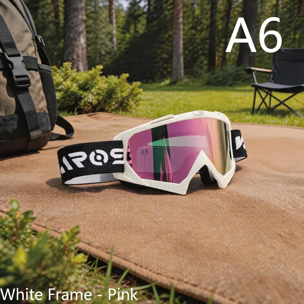 Motorcycle Off-Road Windproof Dust-Proof High Definition Goggles, Outdoor Sports Cycling Skiing Protective Eyewear, Riding Glasses