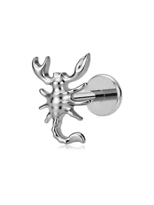 Titanium Flat Back Earrings for Women Internally Threaded Front Screw ASTM F136 Implant Grade 16G - 18G Interchangeable Stud Earring