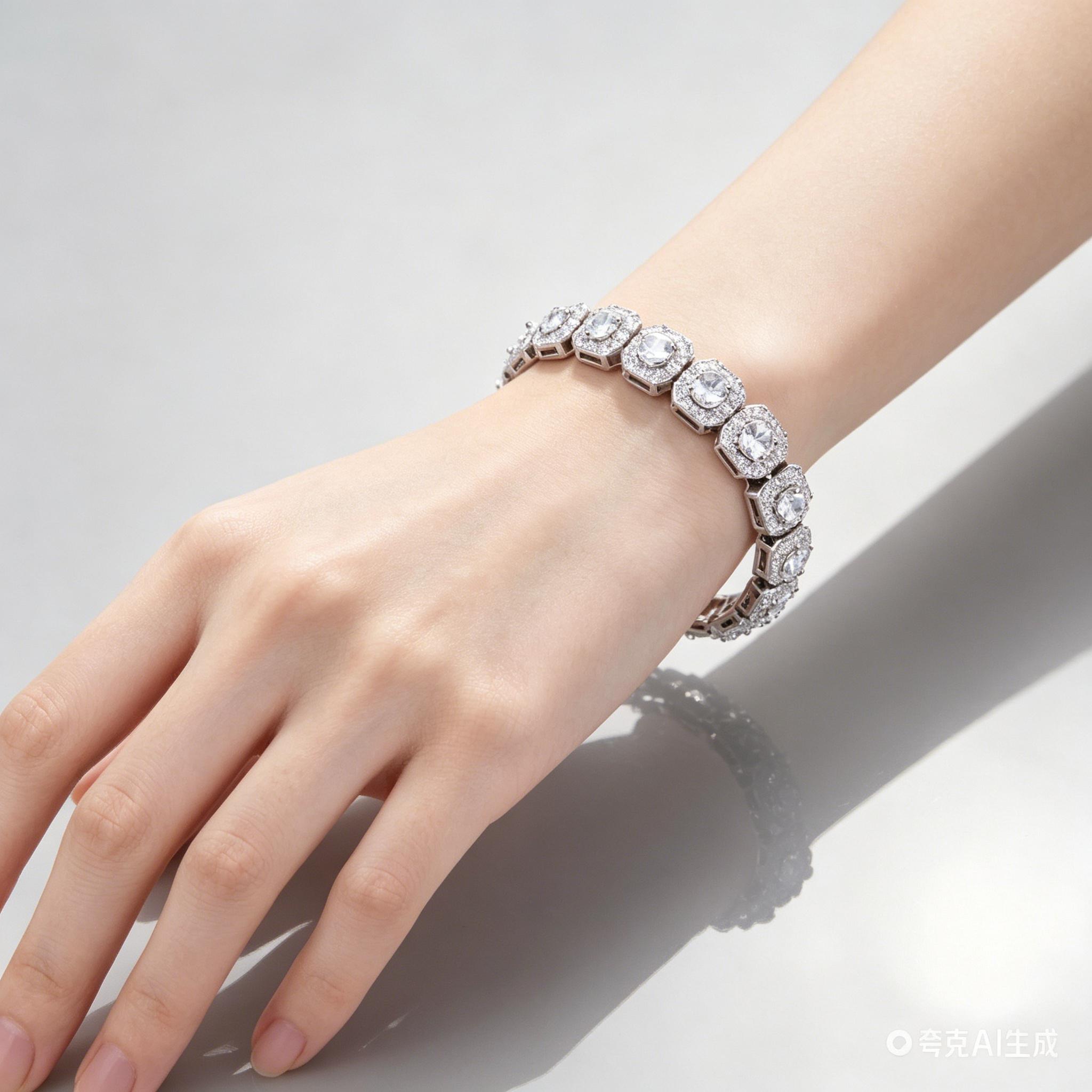 10mm Iced Out Full 5A Moissanite Square Charm Bracelet Bling Tennis Chain With Box Clasp Hip Hop Luxury Jewelry For Men Women Gift