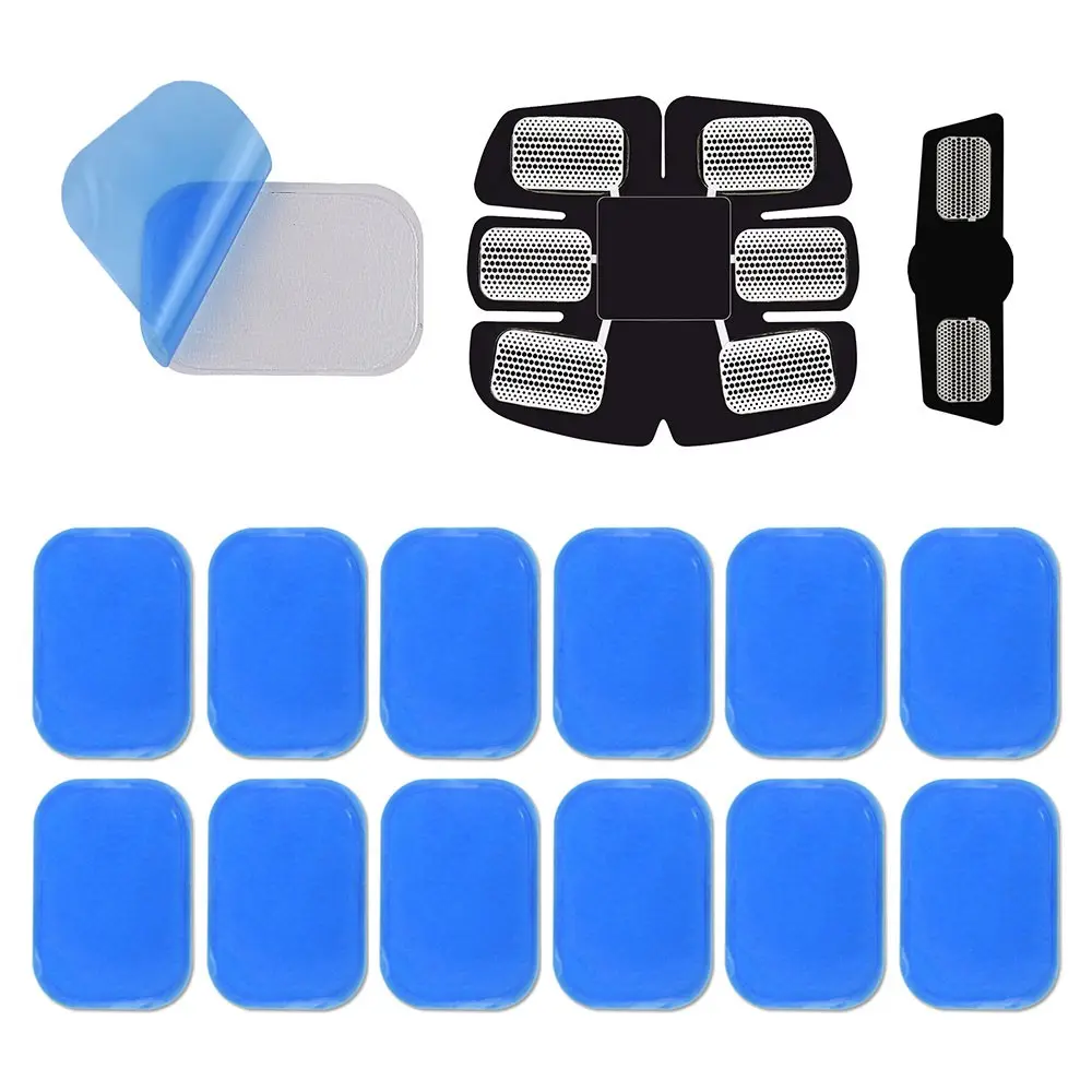 Hydrogel Pad for Abdominal Arms Muscle Trainer Self-adhesive Gel Abdominal Pad,Fitness Equipment Accessories, EMS Abs Muscle Training Patch, Muscle Stimulation, Home and Gym Exercise, Stomach Workout Equipment, Abs Muscle Trainer Replacement Pads