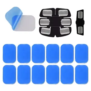 Hydrogel Pad for Abdominal Arms Muscle Trainer Self-adhesive Gel Abdominal Pad,Fitness Equipment Accessories, EMS Abs Muscle Training Patch, Perfect Home and Gym Exercise, Gym Accessories, Stomach Workout Equipment, Abs Muscle Trainer Replacement Pads
