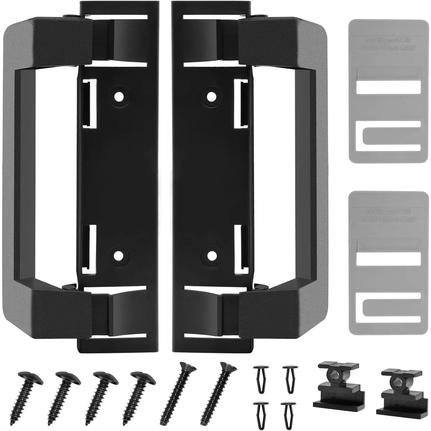 2-Pack RV Refrigerator Door Handle Replacements - Fits DM Series (DM2872, DM2672, DM2682, DM2882) Fridge Doors, Includes Airing Card, RV Travel Trailers Hardware Grip Holder Accessory