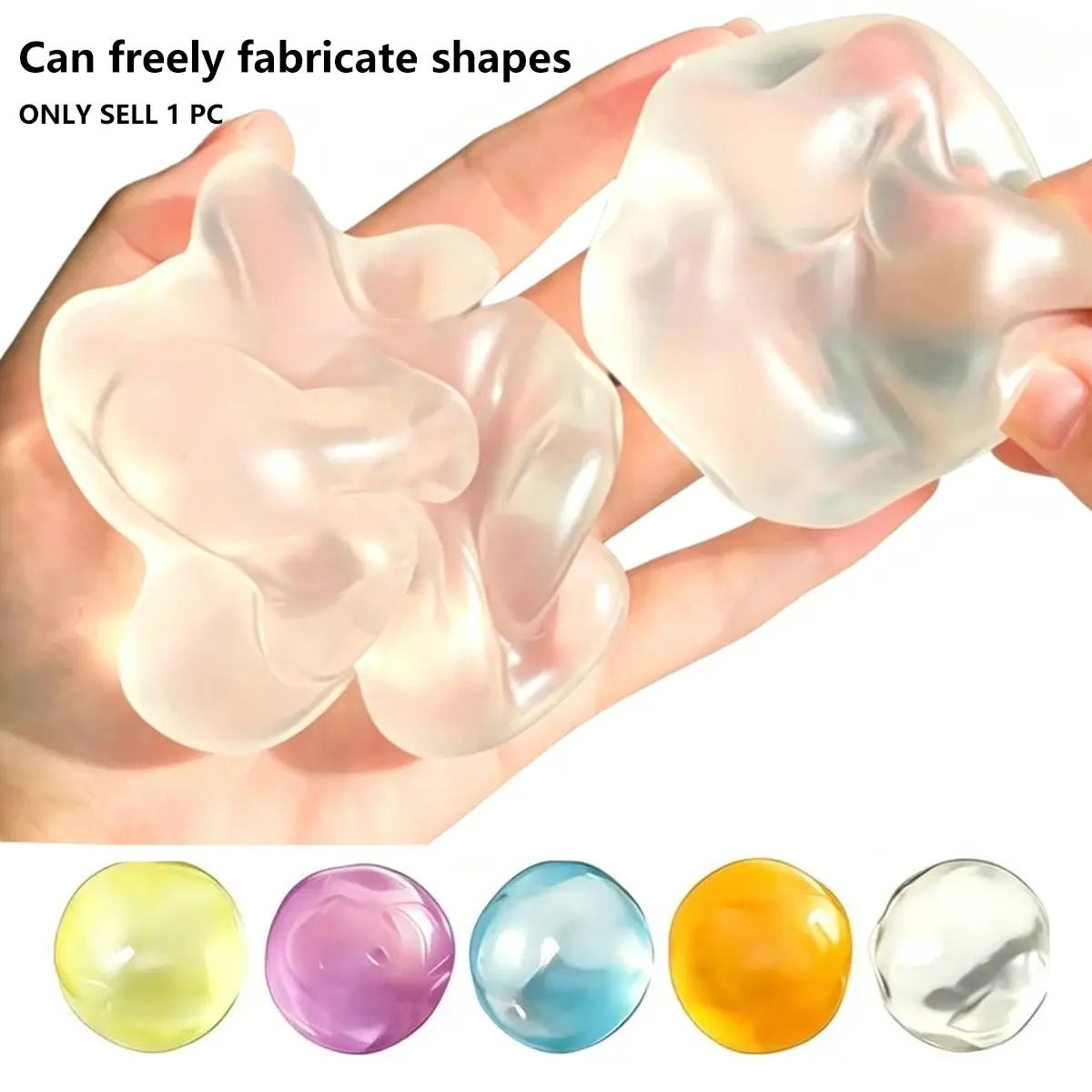 Coconut Oil Stress Ball, Moldable Hand Massage Toy, Anxiety Relief Sensory Toy, Soft Plush Fidget Toy, Ideal Gift for All Seasons