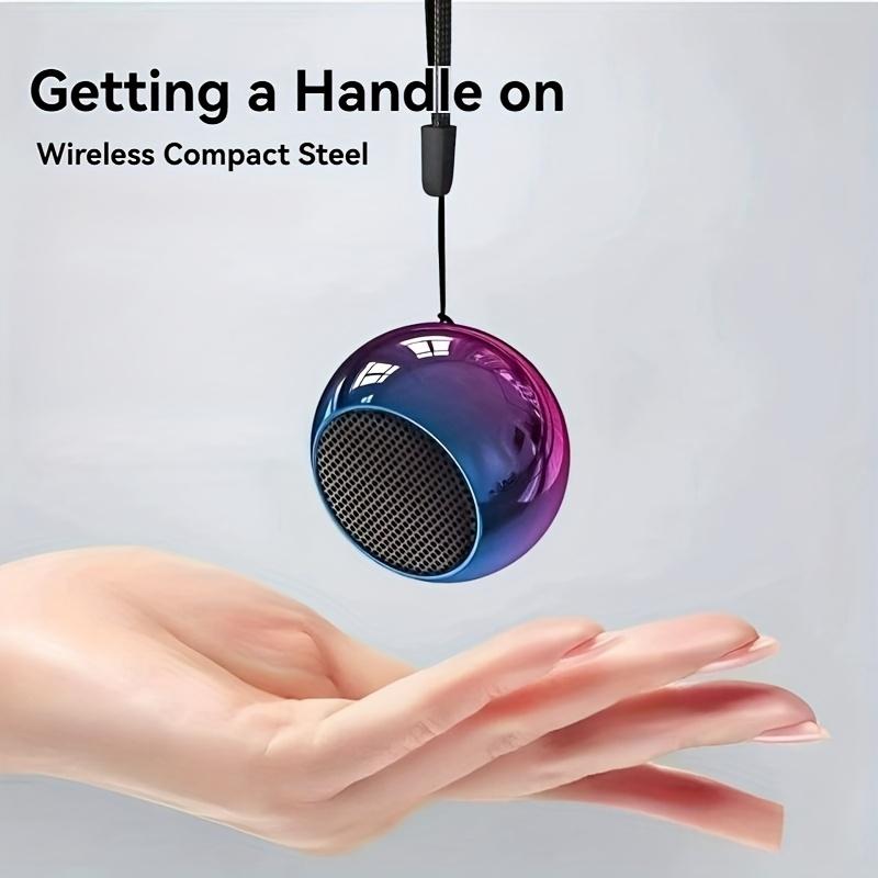 Compact Wireless Speaker with Outdoor Subwoofer, High Volume, Colorful Desktop Mini Speaker for Phones