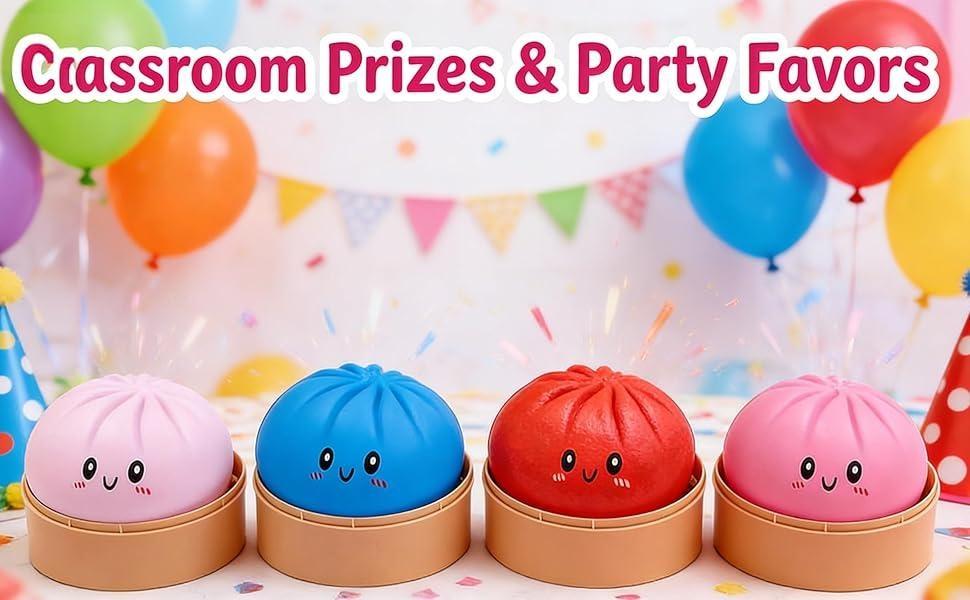 Giant Glitter Dumpling, Giant Dumpling Squishy, Mega Rainbow Dumplings, Cute Anxiety Relief Fidget Toy, with Steamer Box,Soft Squeeze Decompression Dough for Adults