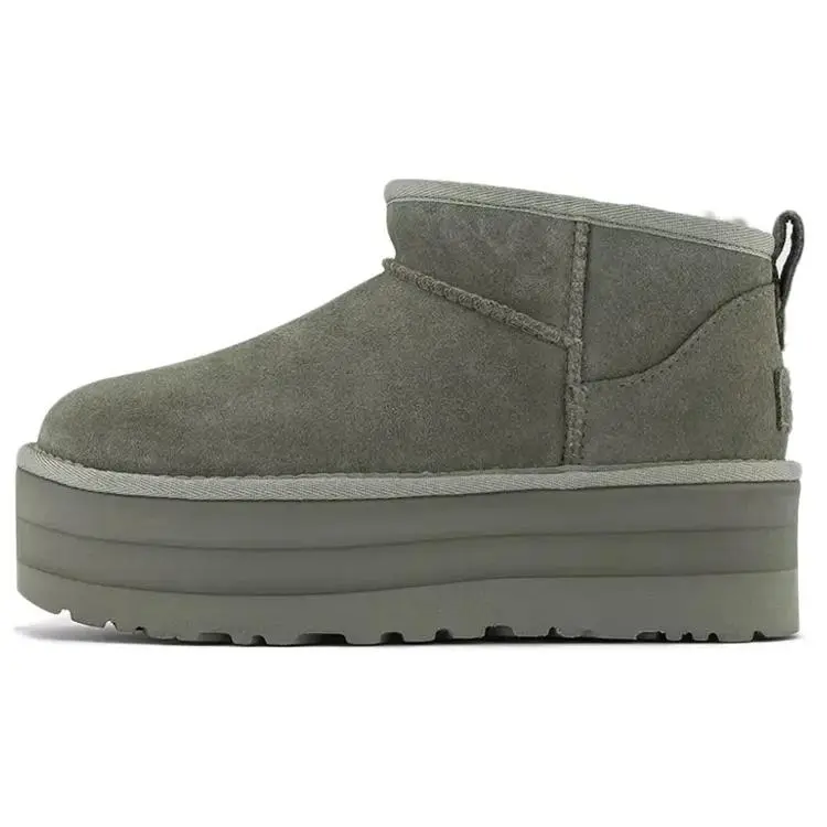 UGG Wmns Classic Ultra Mini Platform Boot 'Moss Green' 1135092-MSG