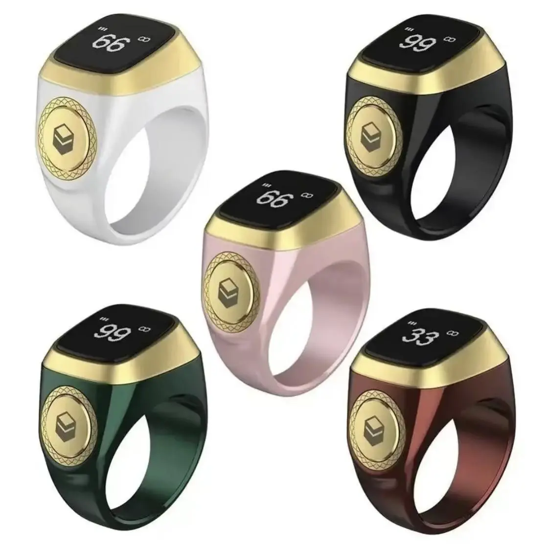 Religious Smart Wearable Ring - MuslimReligious Gift, Digital Dhikr Counter Ring, 5Prayer Time Vibration Reminder, WaterproofSmart Electronic Device, Religious Gifts StayOn Schedule