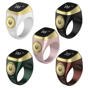 Religious Smart Wearable Ring - MuslimReligious Gift, Digital Dhikr Counter Ring, 5Prayer Time Vibration Reminder, WaterproofSmart Electronic Device, Religious Gifts StayOn Schedule