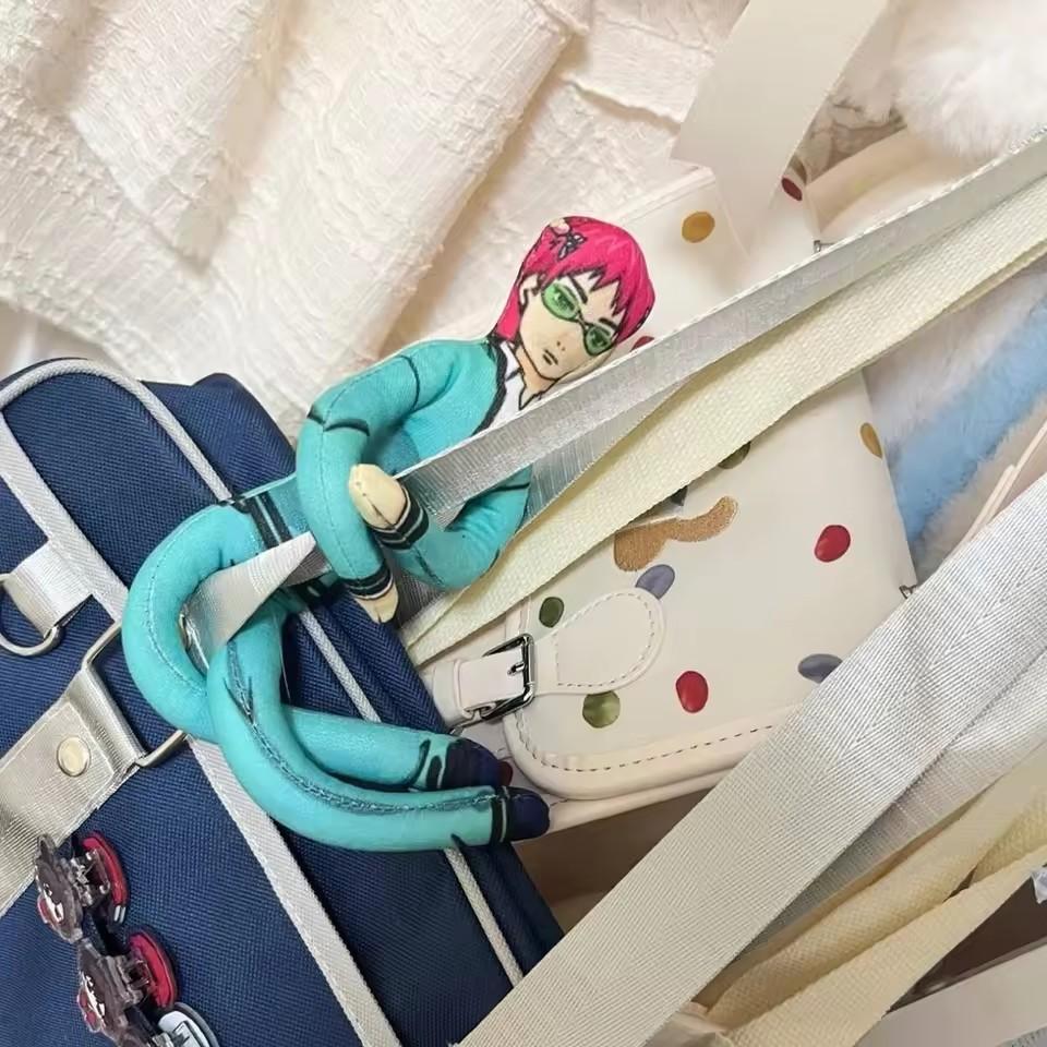 Anime The Disastrous Life of Saiki K Saiki Kusuo Cosplay Doll Twistable Shape Room Decoration Abstract Cartoon Figure Dolls Gift