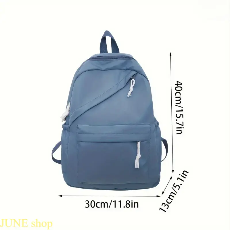 Women's Solid Color Casual Backpack, Large Capacity Convertible Shoulder Bag for Gym, School, and Travel, Backpacks For School